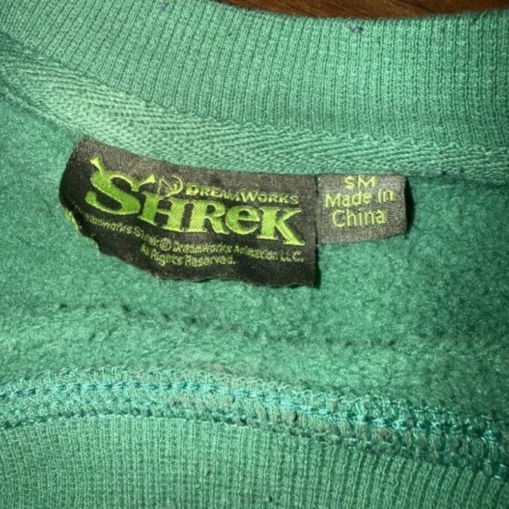 Like New DreamWorks Shrek Donkey & Puss in Boots Cropped Sweatshirt Small - Picture 3 of 8
